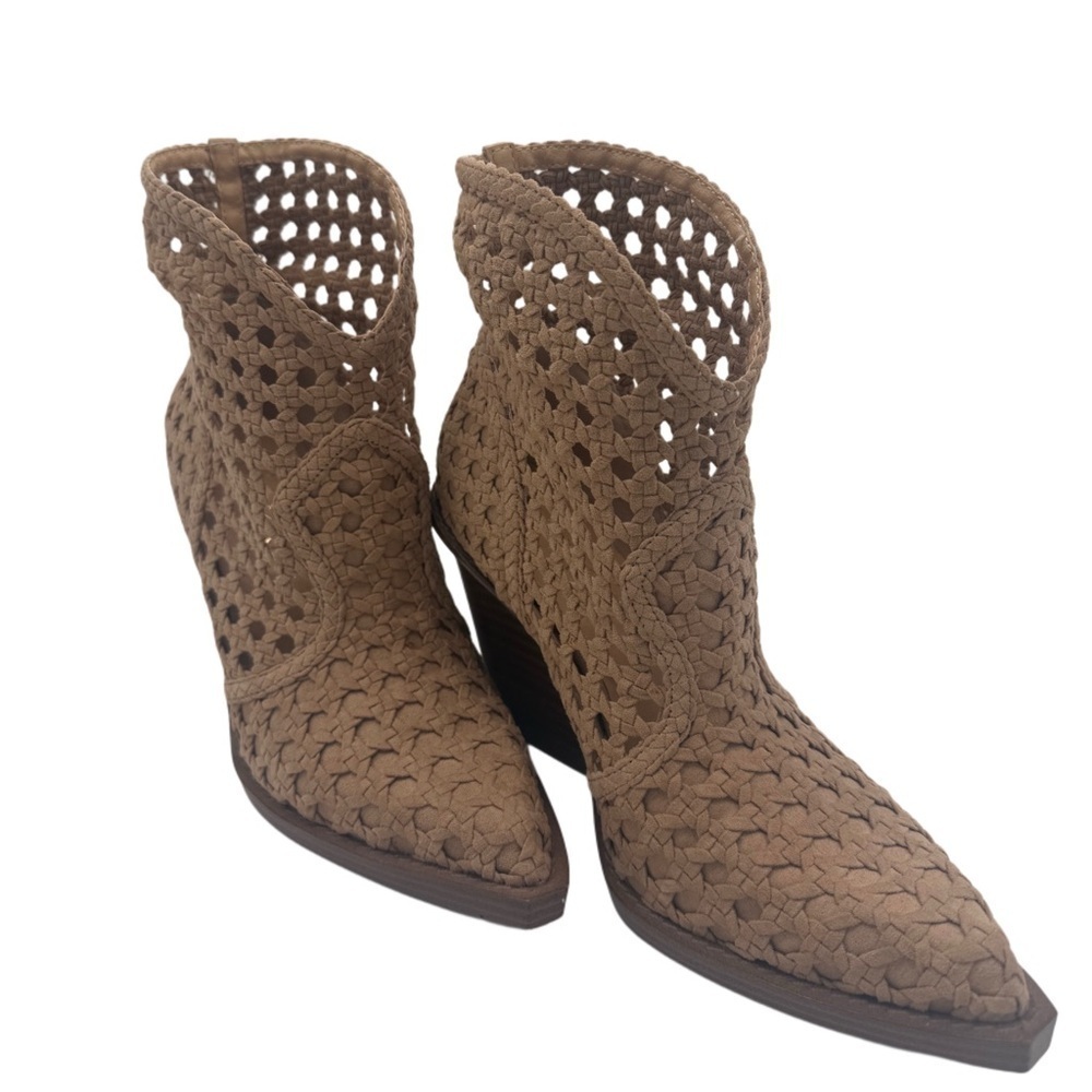 Jessica Simpson Western Boho Woven Ankle Boots Size 6